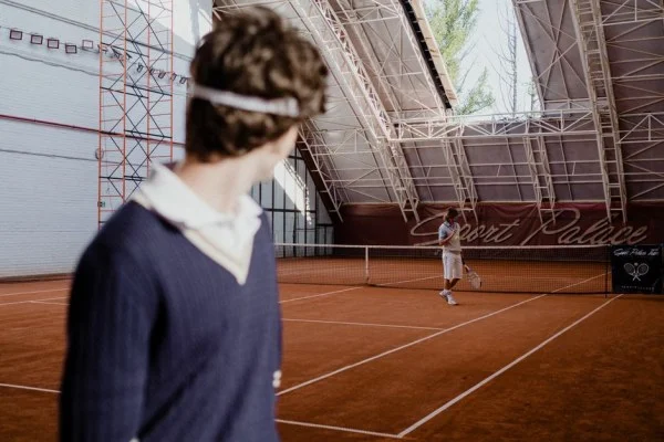 indoor tennis court